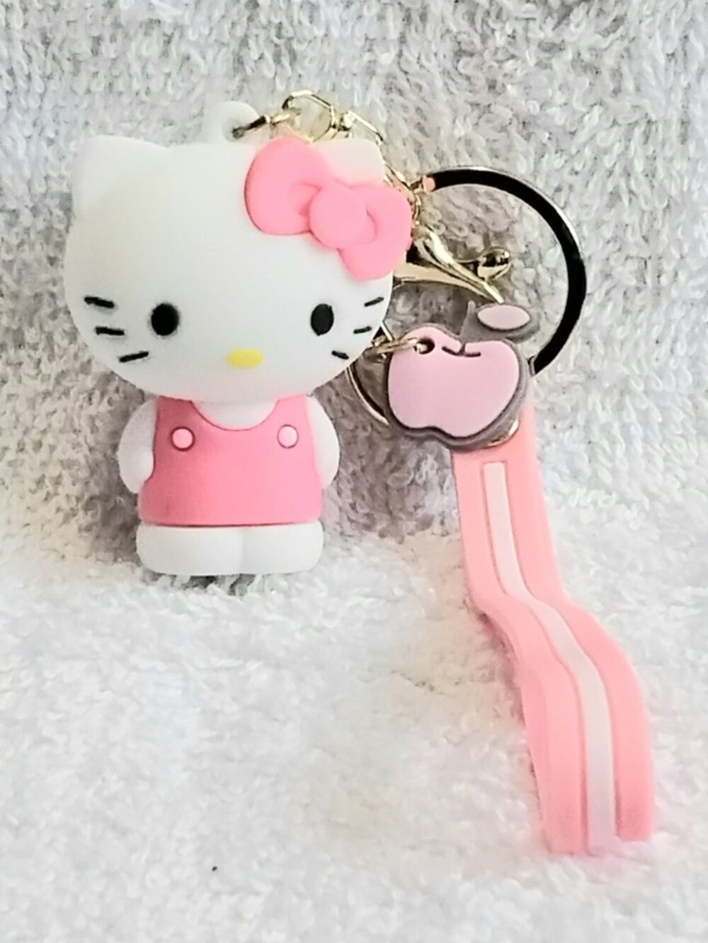 2/$20 3D Silicone Hello Kitty Keychain made of Very Durable Rubber!!